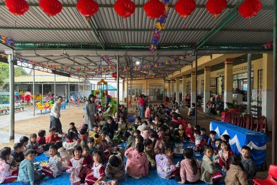 Chương trình “ Xuân yêu thương 2025 “ của Trường MN Hoa Mai